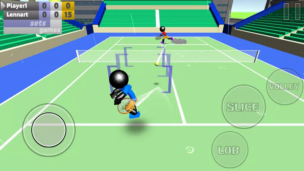 Stickman 3D Tennis Скриншот 2