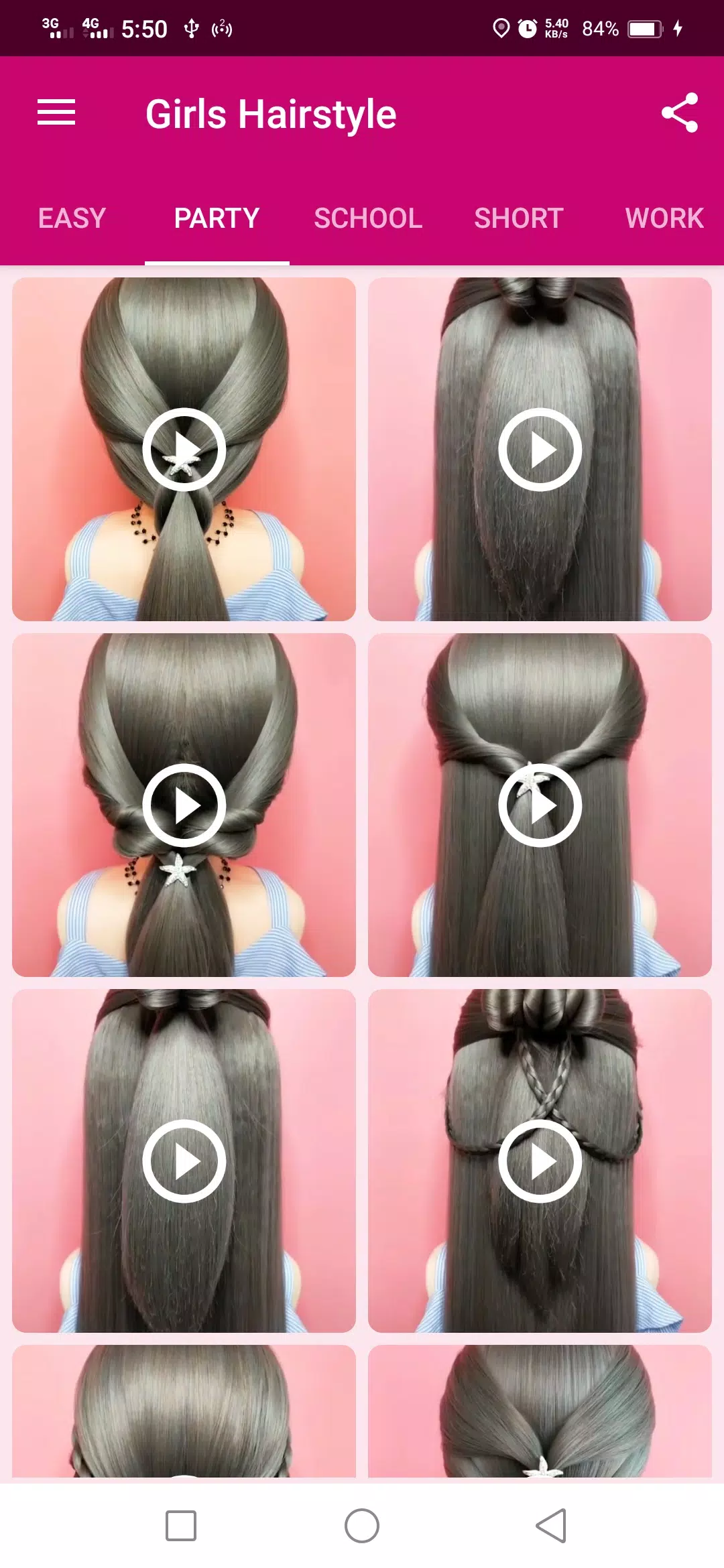 Girls Hairstyle Capture d'écran 1