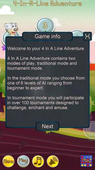 4 In A Line Adventure Captura de pantalla 1