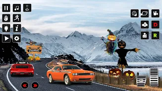 Halloween Snow City Drive Screenshot 3