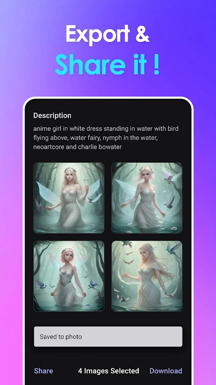Vivid AI: AI Image Generator ဖန်သားပြင်ဓာတ်ပုံ 0