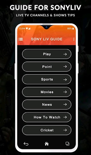 SonyLiv - Live TV Shows, Cricket & Movies Guide 螢幕截圖 0