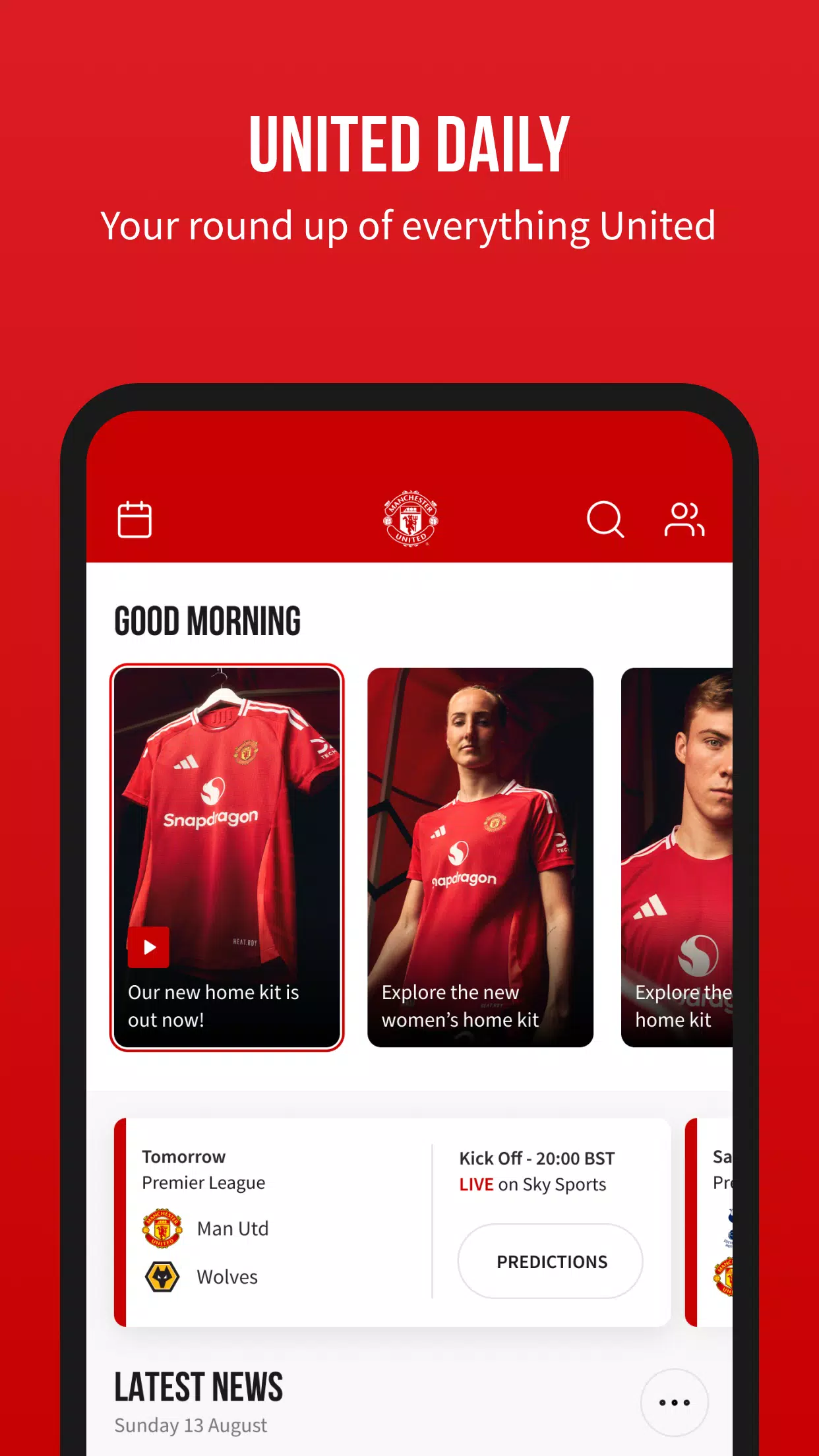 Manchester United Official App スクリーンショット 2