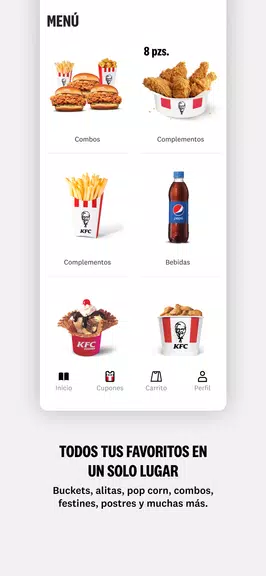 KFC APP - Ec, Co, Cl, Ar y Ve Screenshot 3