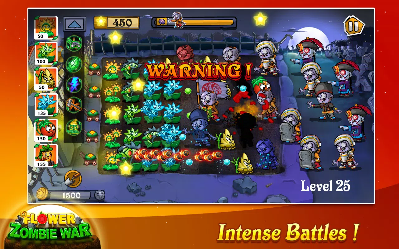 Flower Zombie War 螢幕截圖 2