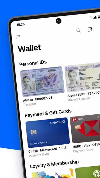 Schermata Folio: Digital Wallet App 0