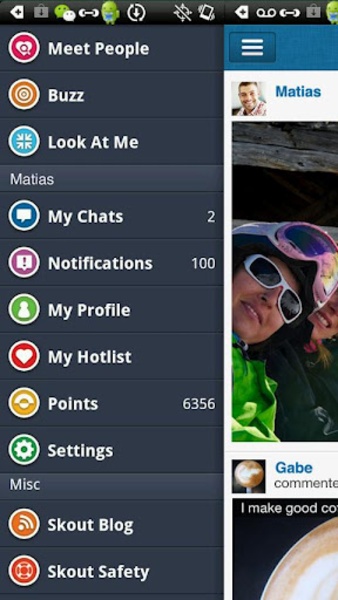 SKOUT ภาพหน้าจอ 1