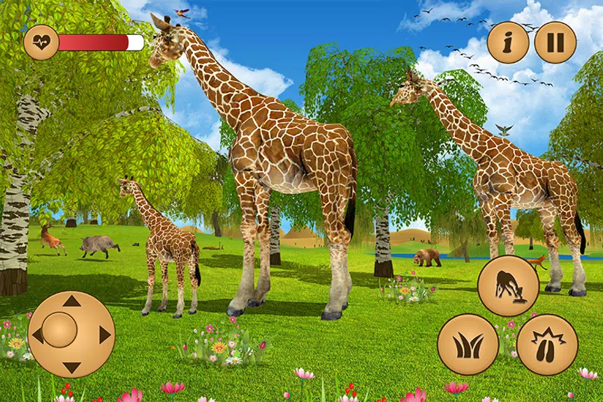 Giraffe Family Life Jungle Sim应用截图第3张