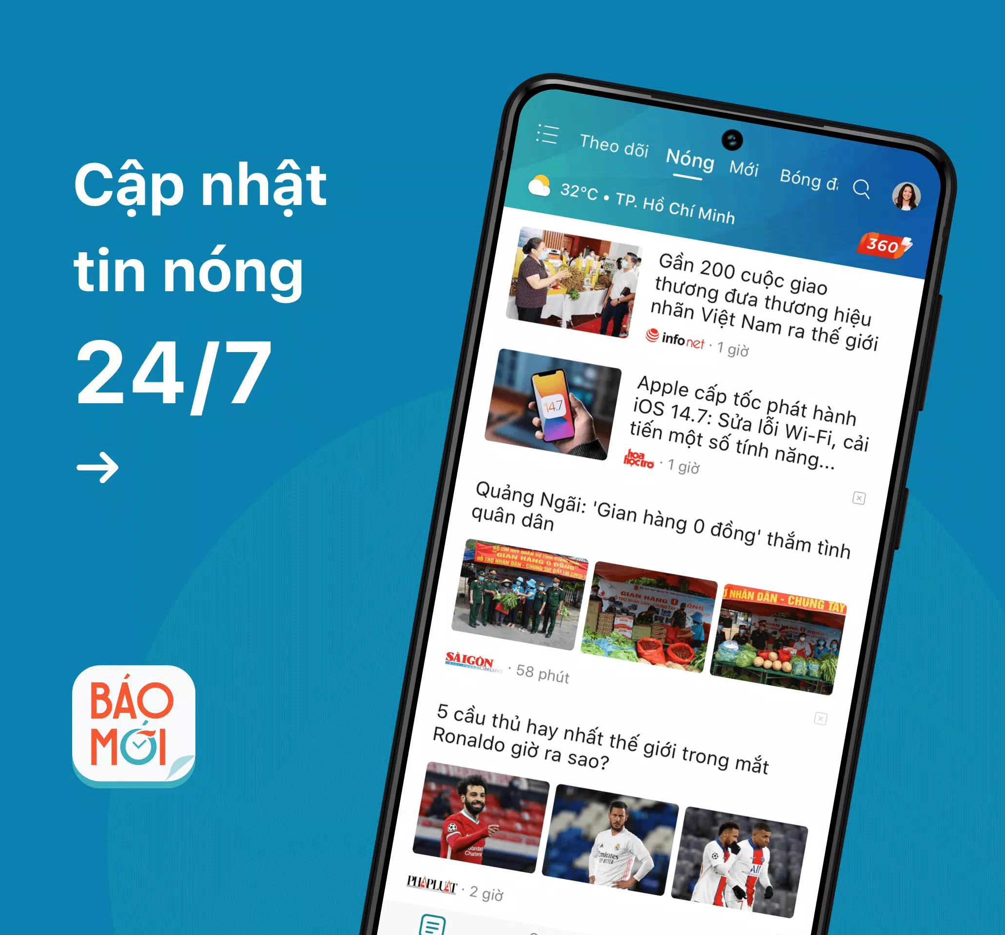 Báo Mới - Tin mới 24h स्क्रीनशॉट 0