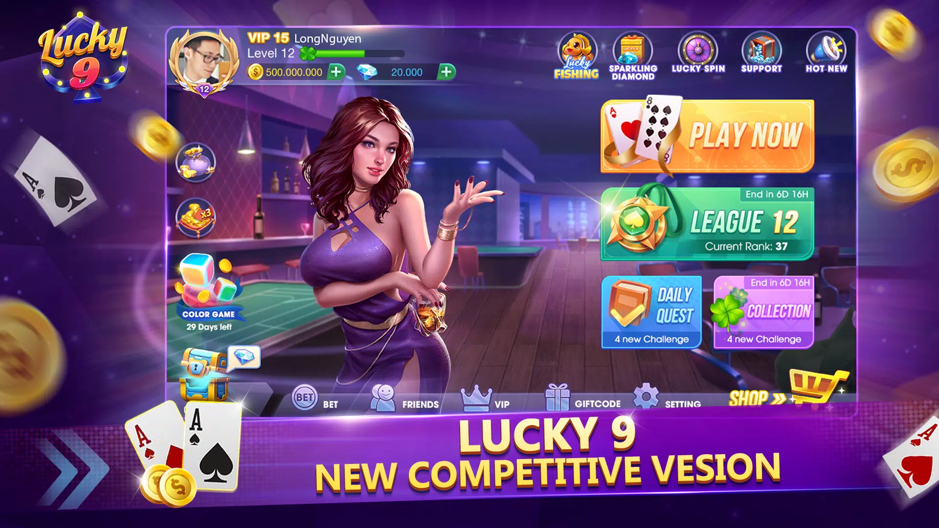 Lucky 9 Captura de tela 0