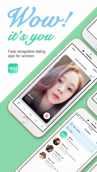 WowU– Face recognition Dating, Meet Singles & Chat 스크린샷 0