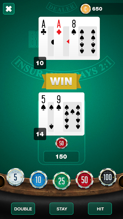 BlackJack 21: Las Vegas  Online Casino Game Screenshot 3