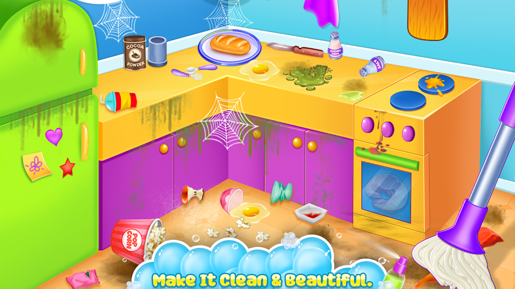 Home cleaning game for girls Captura de tela 0