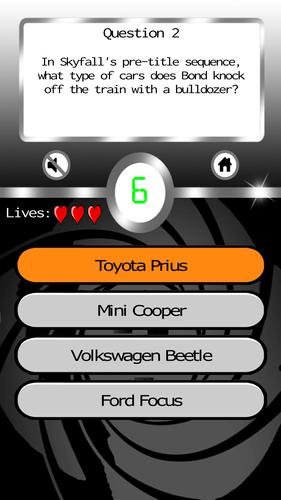 James Bond: Ultimate Fan Quiz スクリーンショット 2