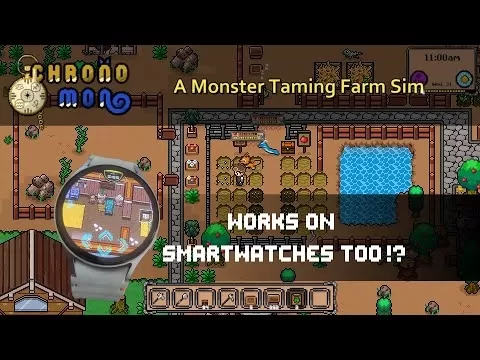 Chronomon-Spielkunstwerk, das Monsterbändigung und Farmmechaniken vereint