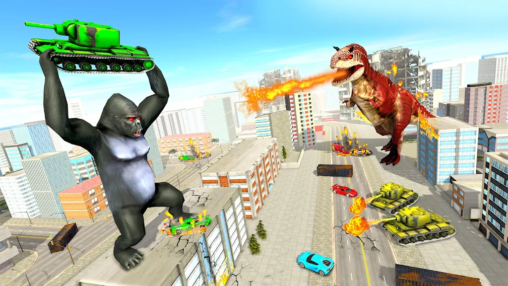 Angry Gorilla Attack City Sim Screenshot 3