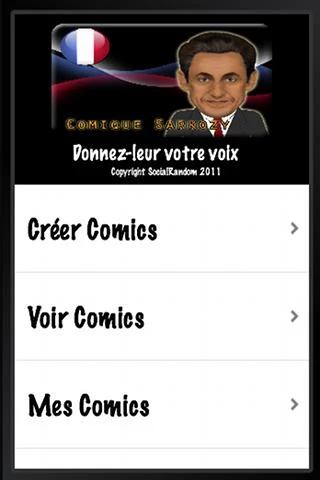 comic Sarkozy ဖန်သားပြင်ဓာတ်ပုံ 0