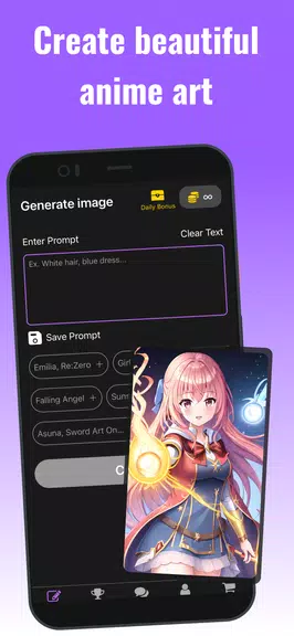 AI Image Generator - Anime Art 螢幕截圖 0