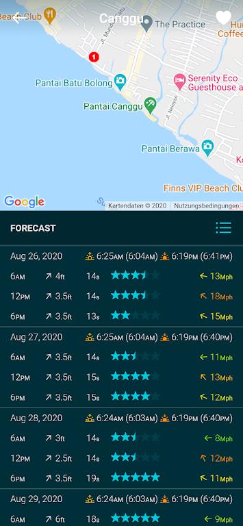 Spotadvisor Surf Forecast Captura de tela 2