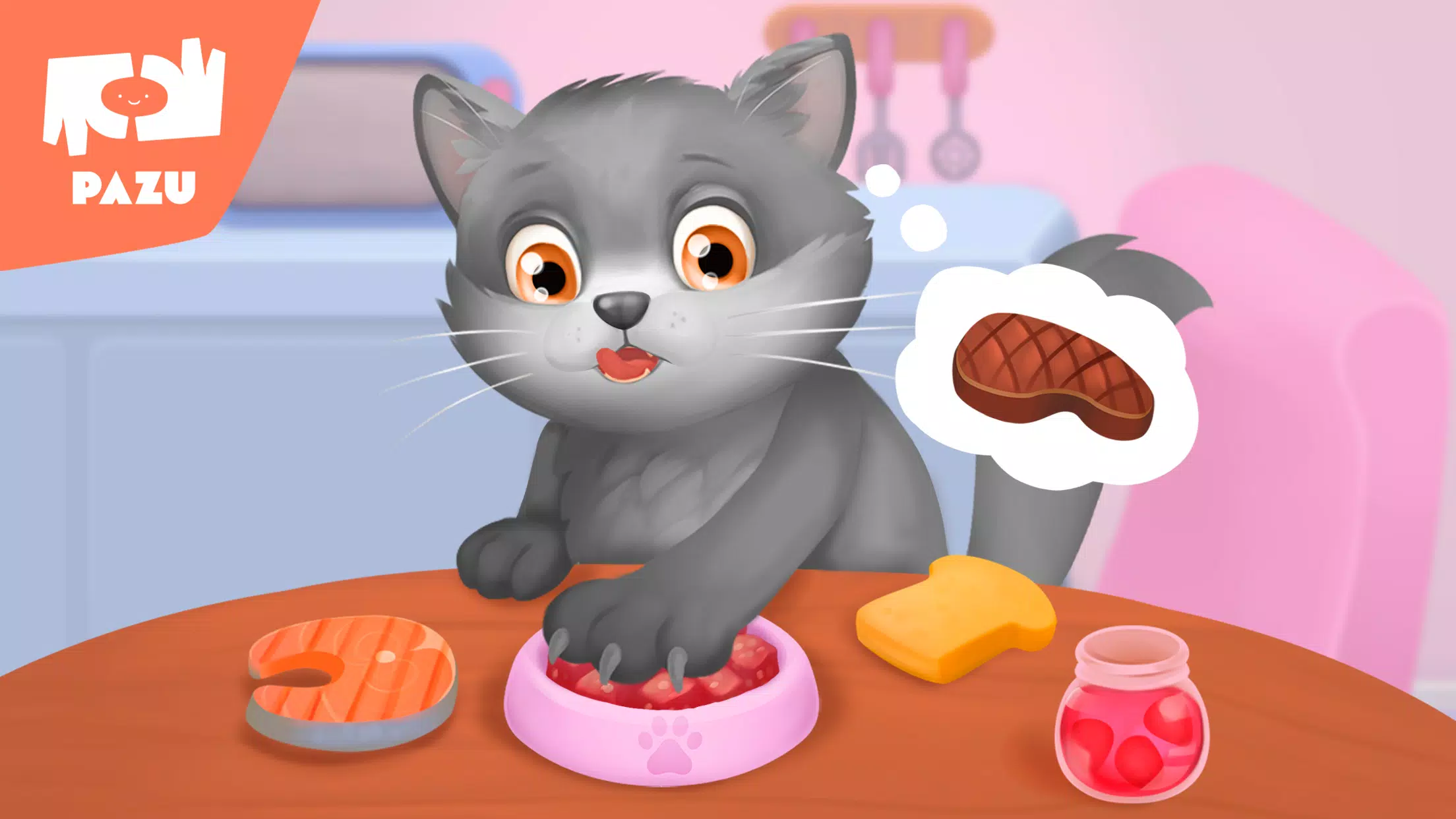 Cat game - Pet Care & Dress up Schermafbeelding 2