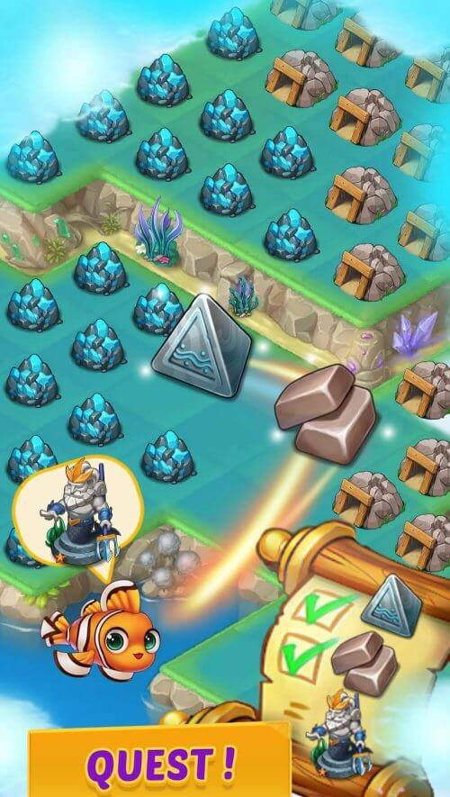 Merge Mermaids-magic puzzles Screenshot 3