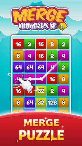 2048 Number Merge Games Puzzle 螢幕截圖 2