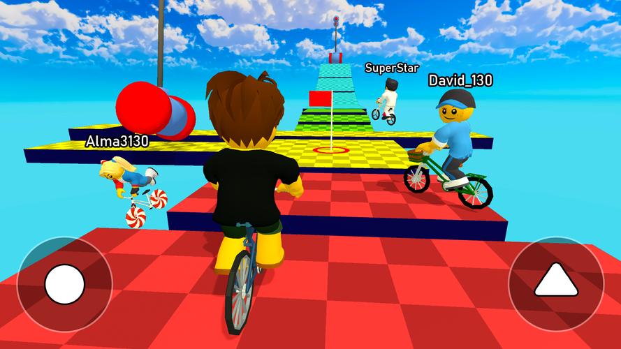 Obby bike: Parkour Adventure ဖန်သားပြင်ဓာတ်ပုံ 0