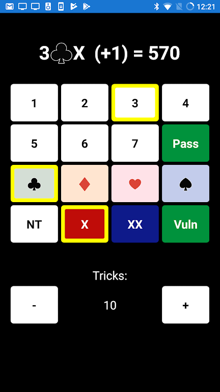 Bridge Scoring Helper 螢幕截圖 0