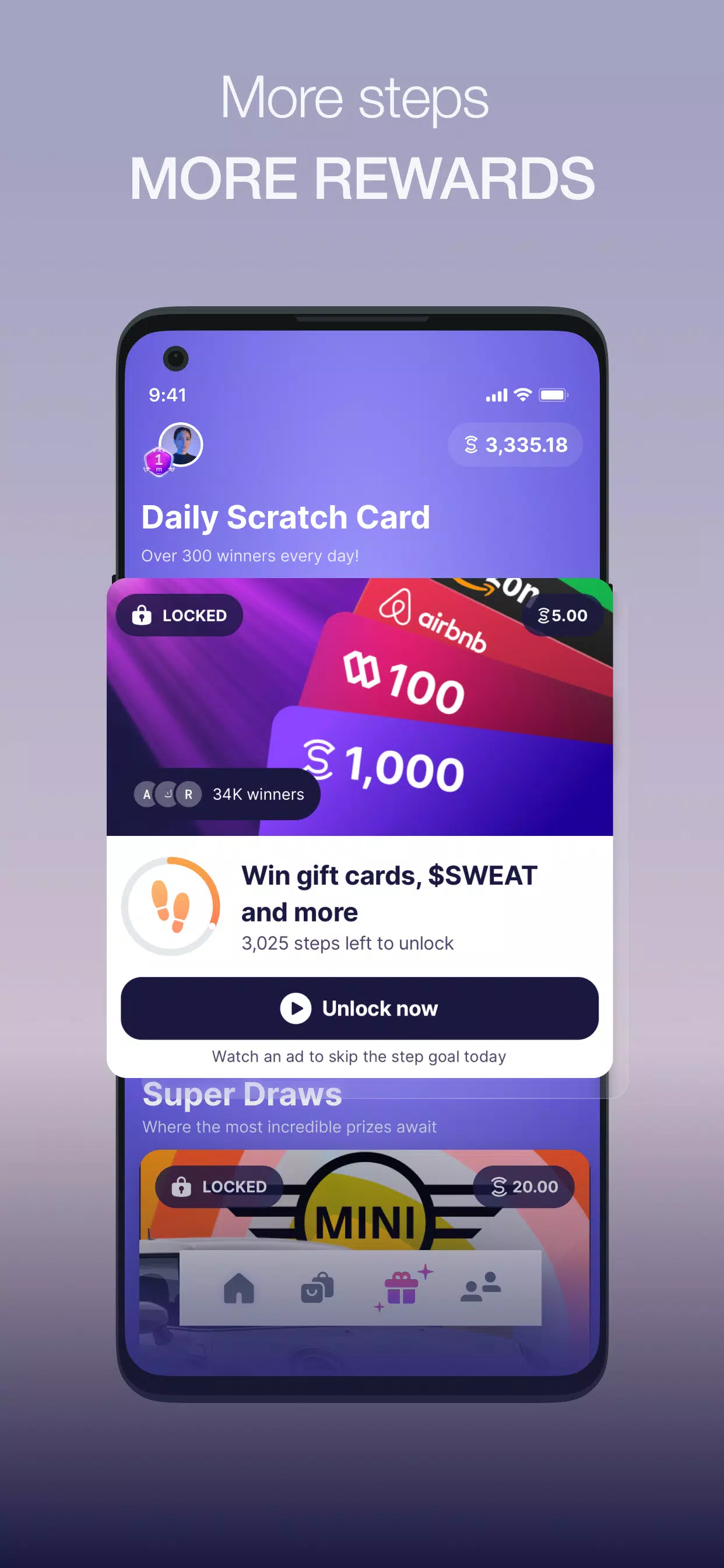 Sweatcoin・Walking Step Counter स्क्रीनशॉट 2
