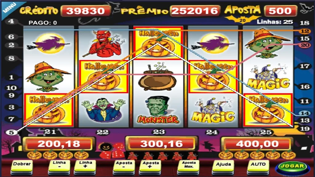 Halloween Caça Niquel Slot Ảnh chụp màn hình 2