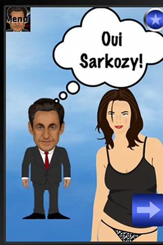 comic Sarkozy ဖန်သားပြင်ဓာတ်ပုံ 1