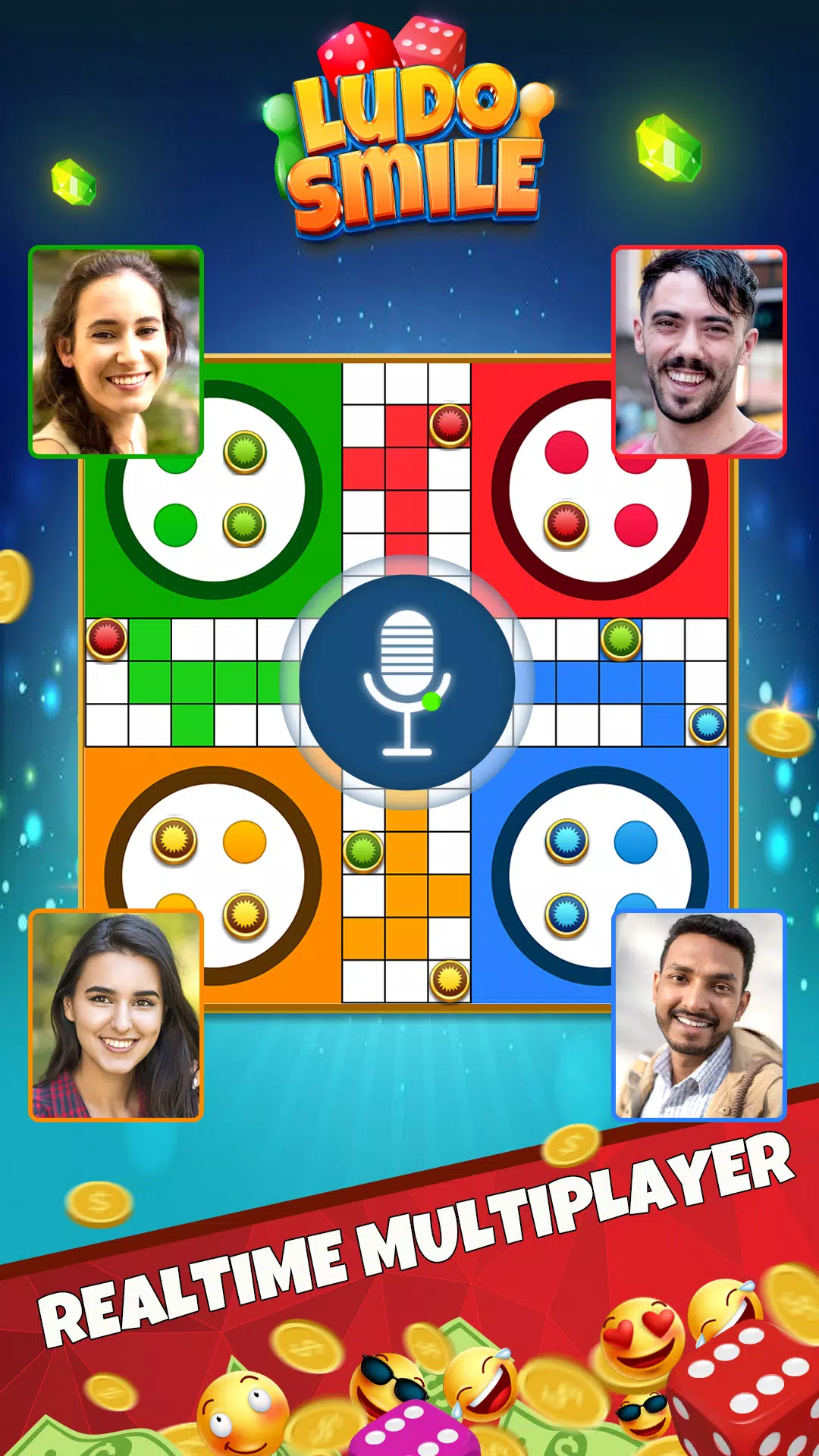 Schermata Ludo Online: Dice & Board Game 1