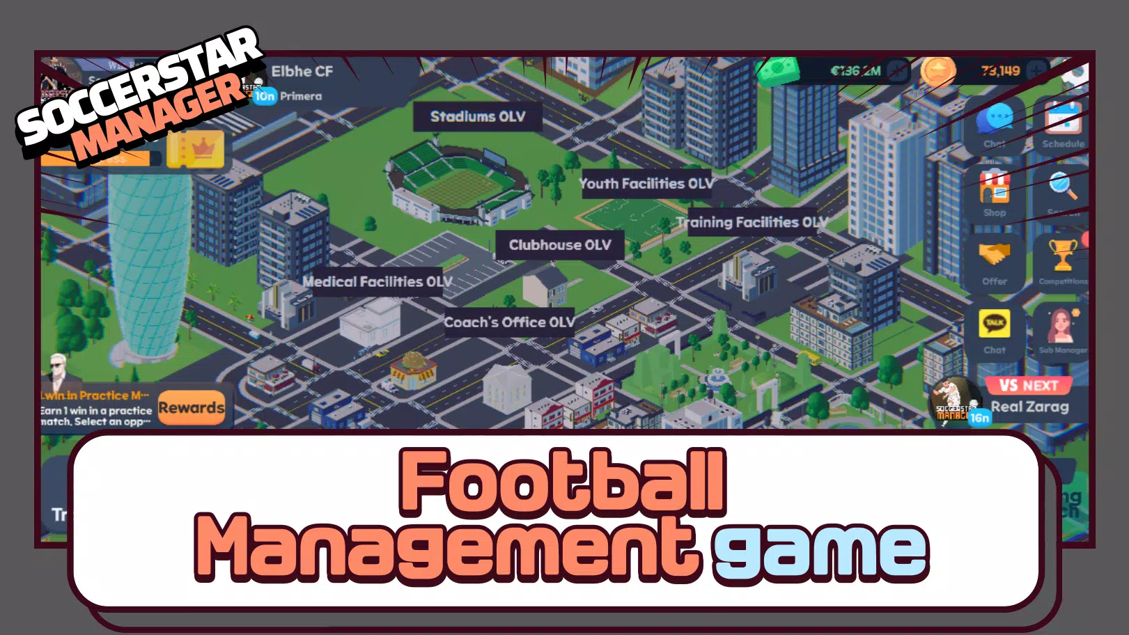 SSM LITE-Football Manager Game 스크린샷 1