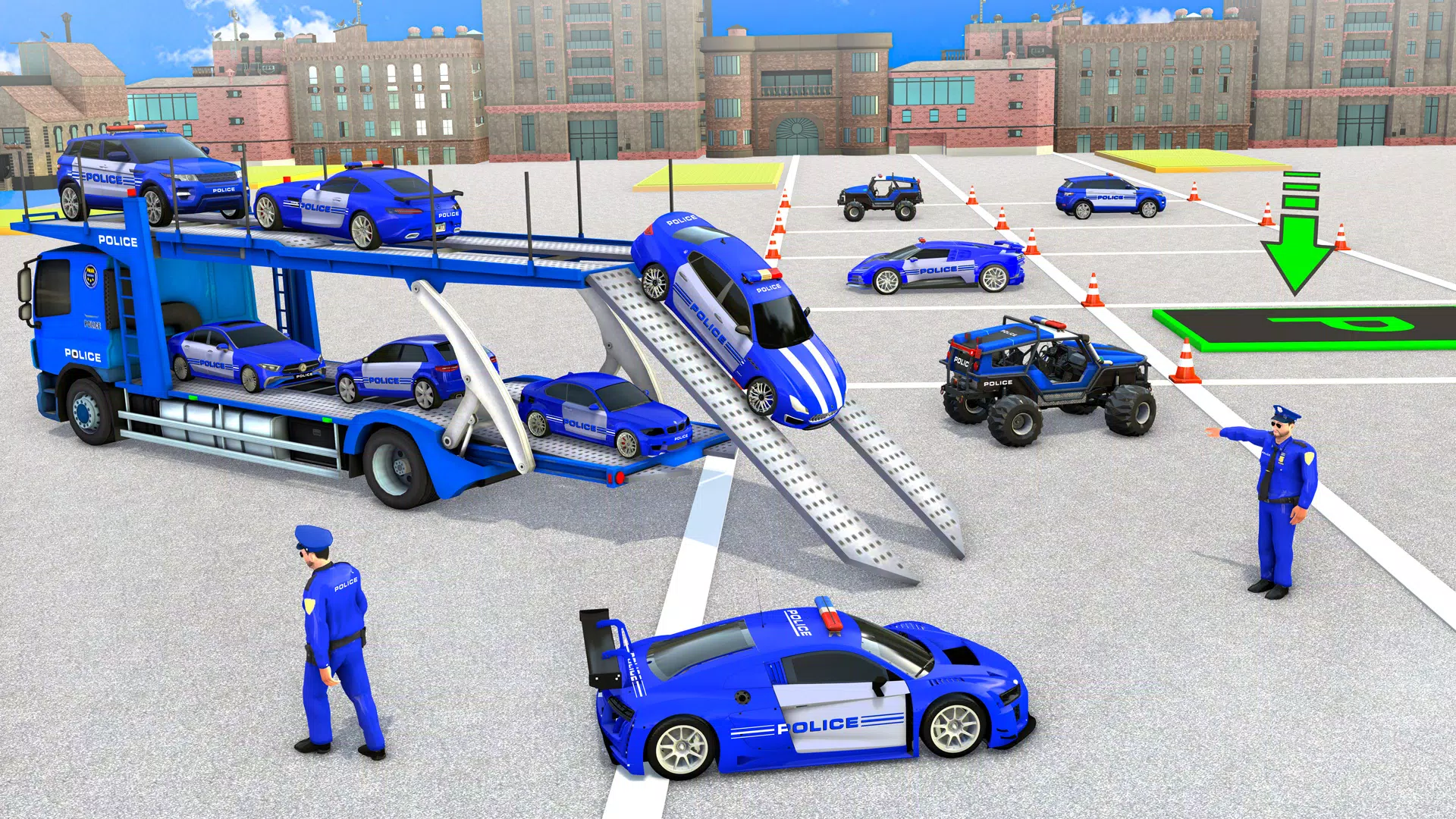 Crazy Car Transport Truck Game Screenshot 0