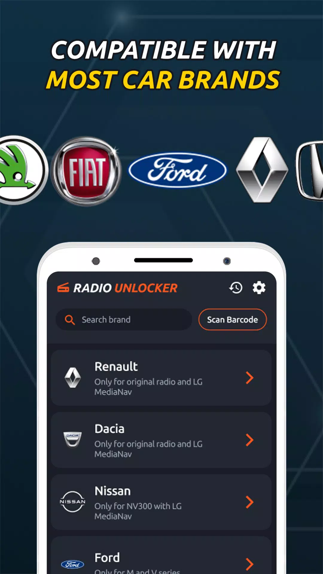 Radio Code Generator Unlocker Screenshot 2