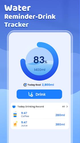 Water Reminder - Drink Tracker スクリーンショット 0