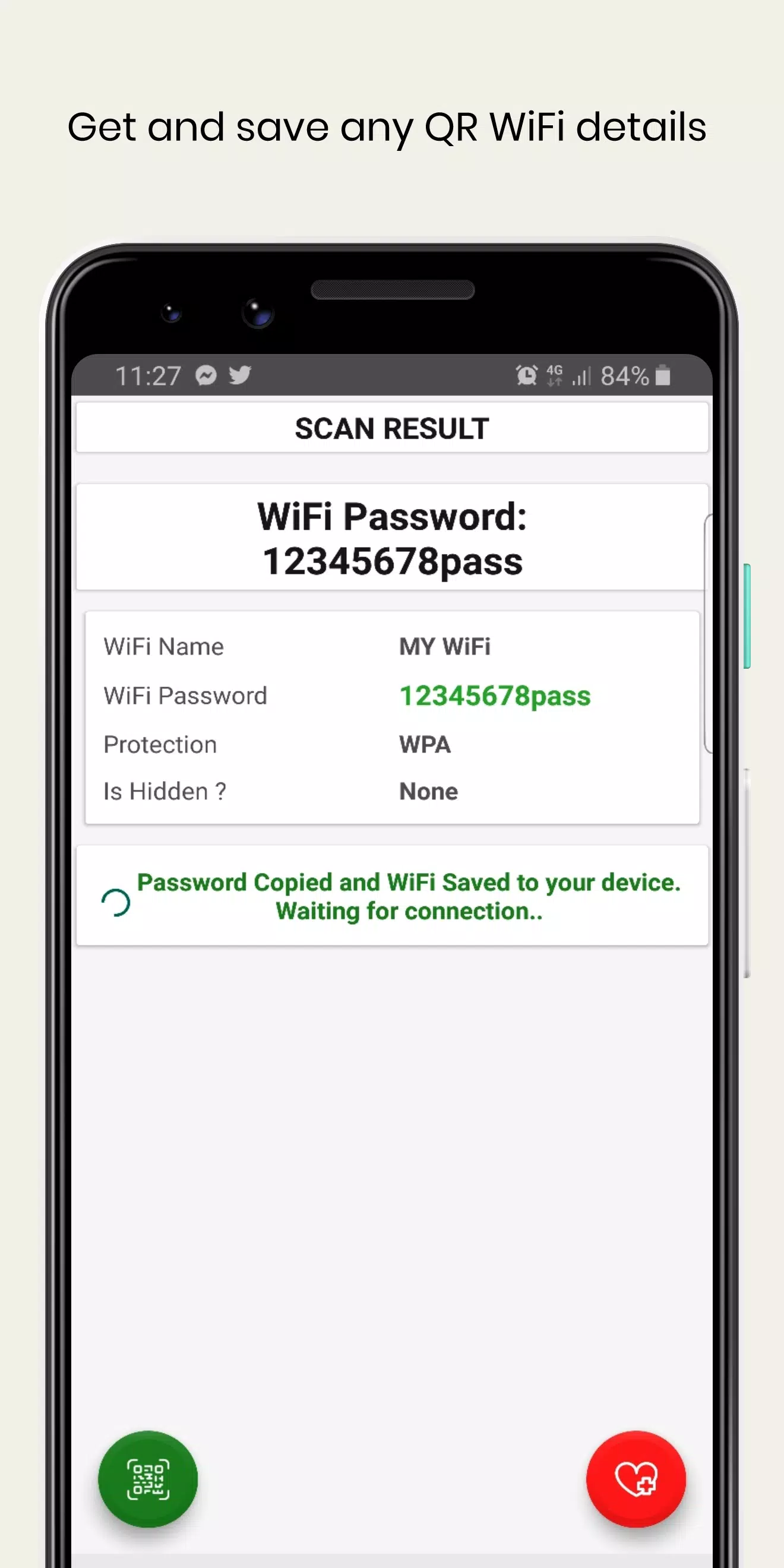 WiFi QrCode Password scanner Screenshot 2