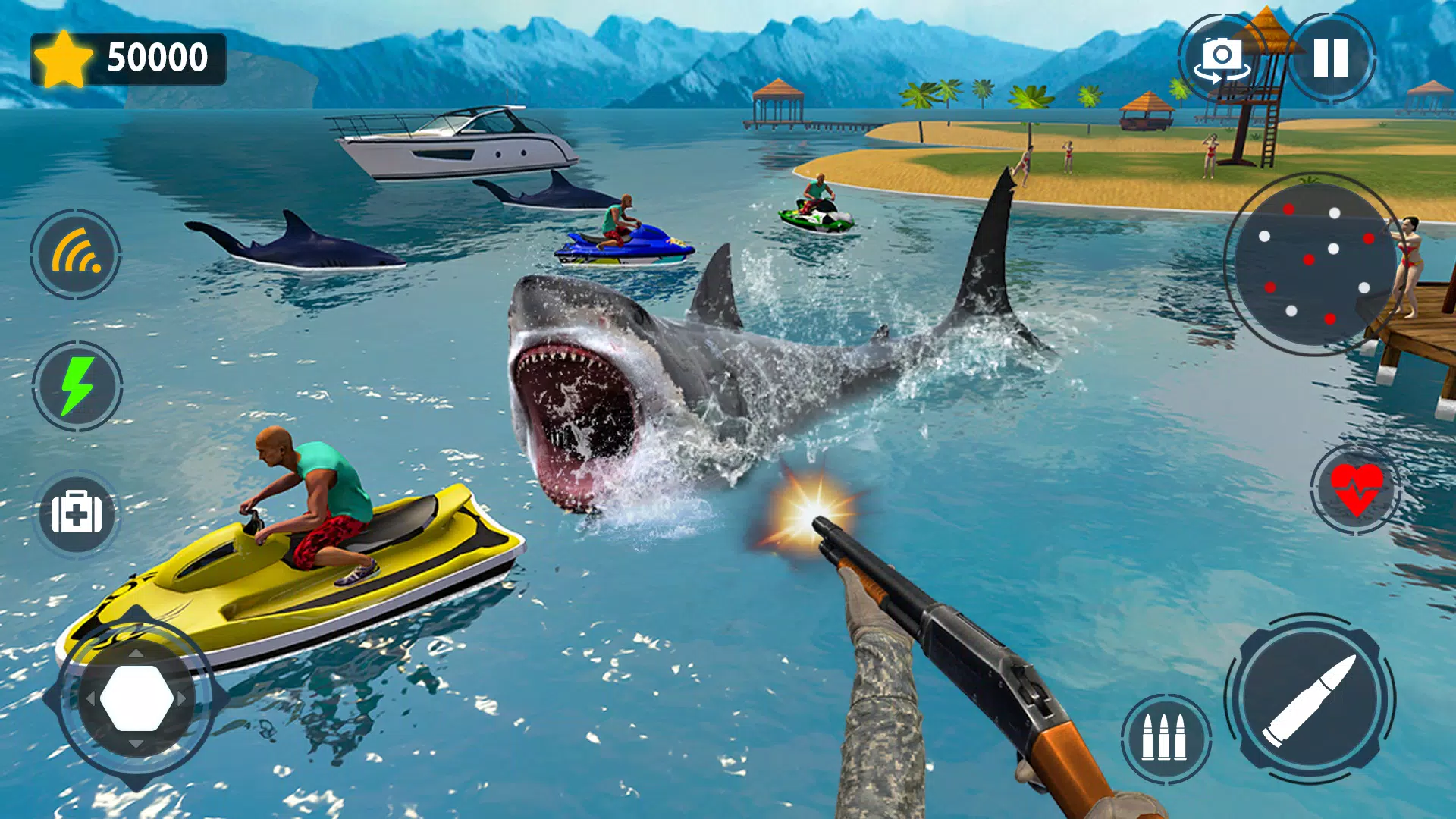 Shark Games & Fish Hunting Screenshot 2