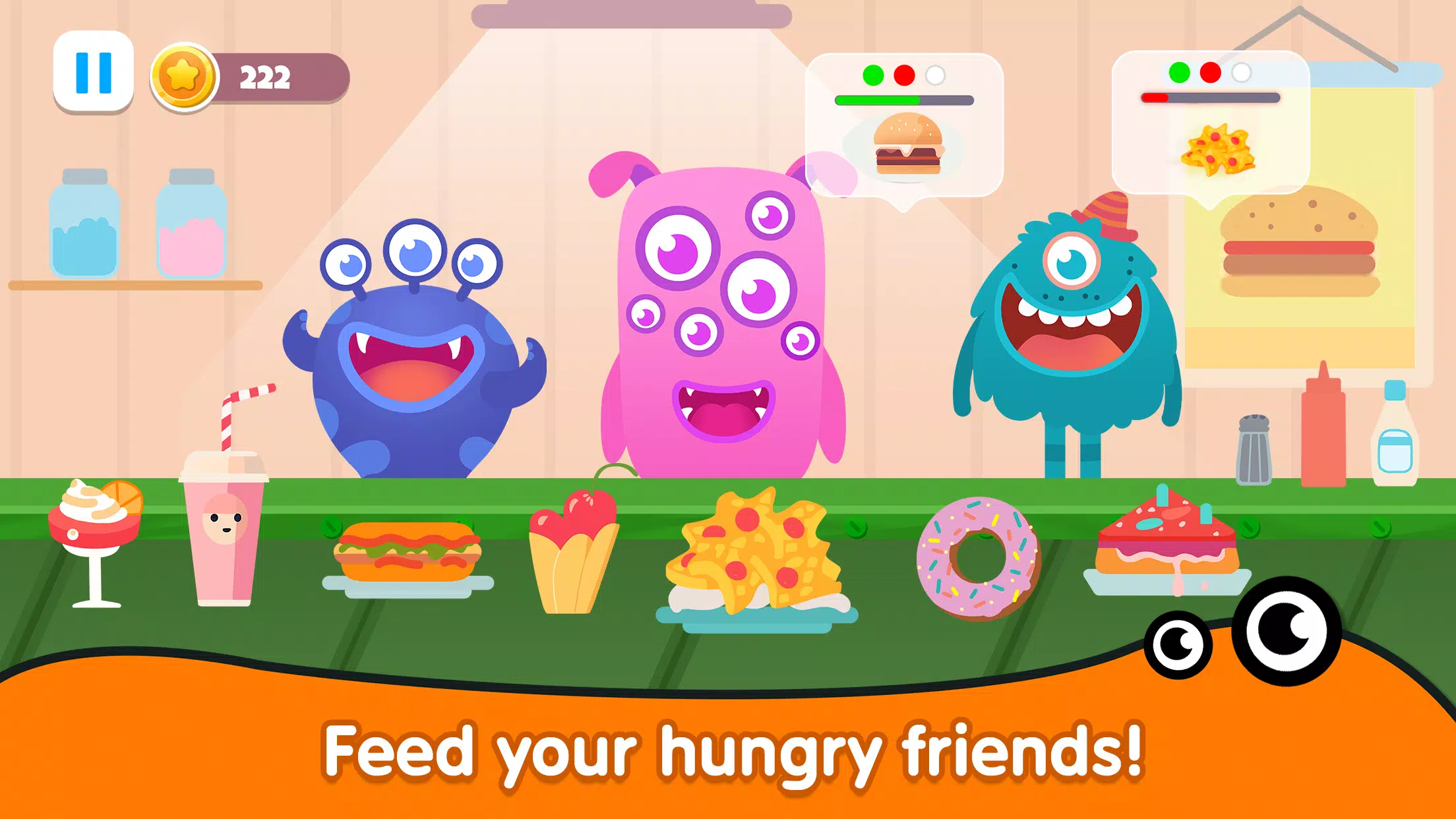 Kitchen monster games for kids Zrzut ekranu 0