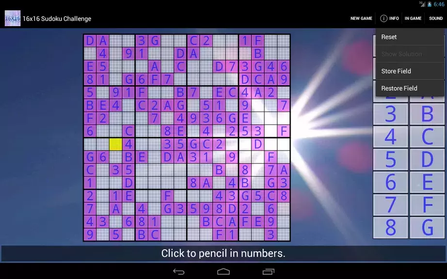 16x16 Sudoku Challenge HD Ekran Görüntüsü 3