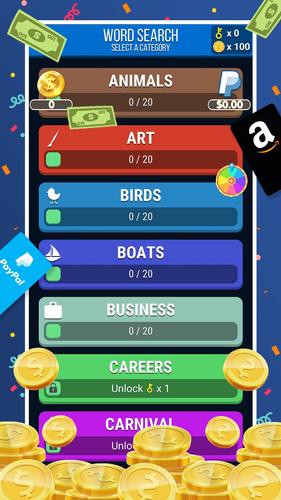 Make Money: Word Search Captura de pantalla 0