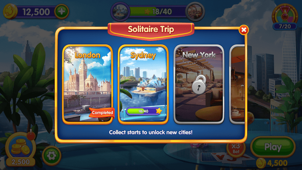 Schermata Solitaire Trip: Classic Tripeaks Card Game 3