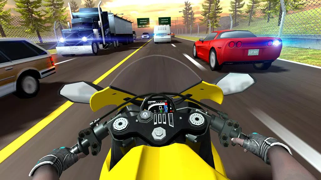 Highway Moto Rider 2: Traffic Скриншот 1