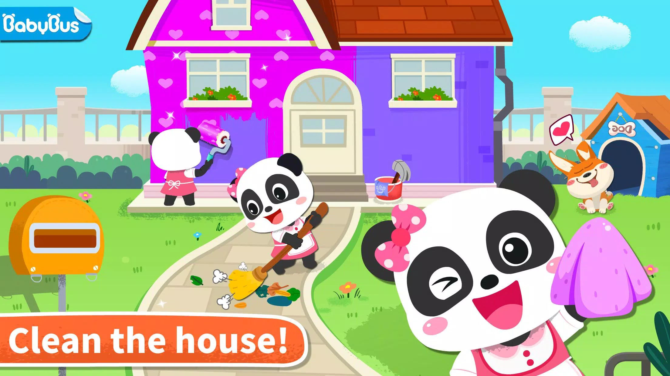 Baby Panda’ s House Cleaning Tangkapan skrin 0