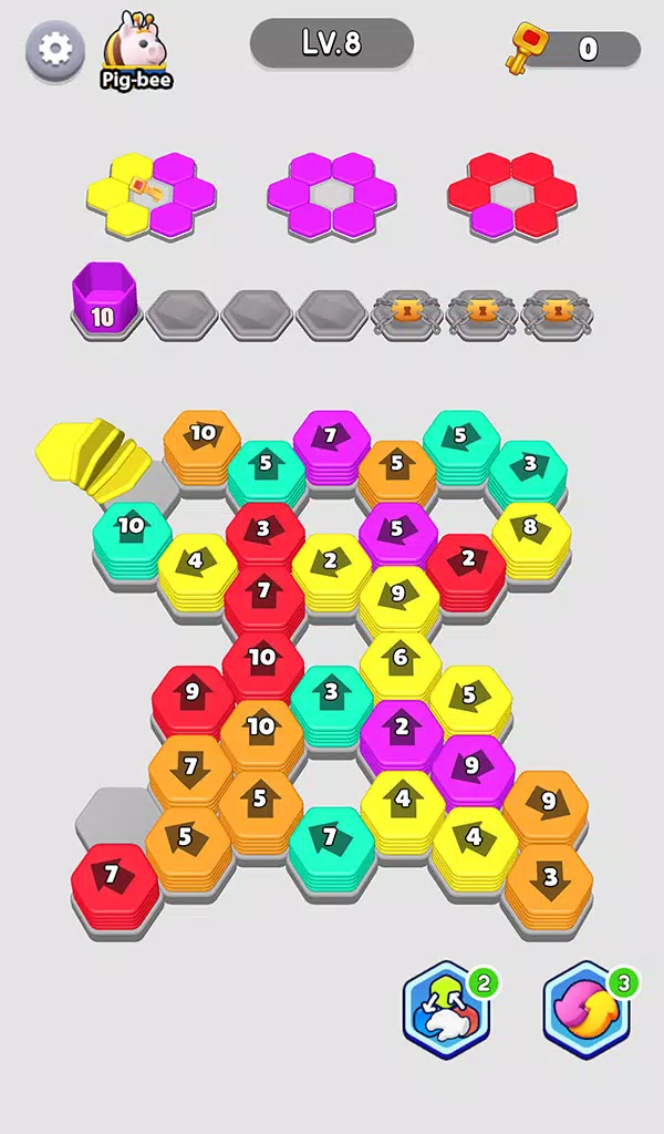 Bee Out - Hexa Away Puzzle 螢幕截圖 2