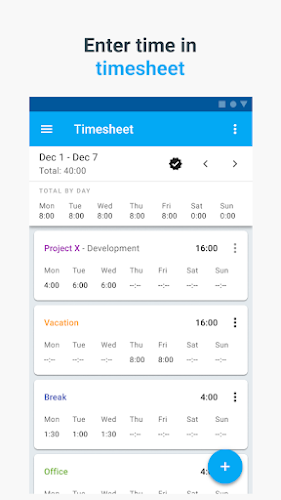 Clockify — Time Tracker Capture d'écran 3