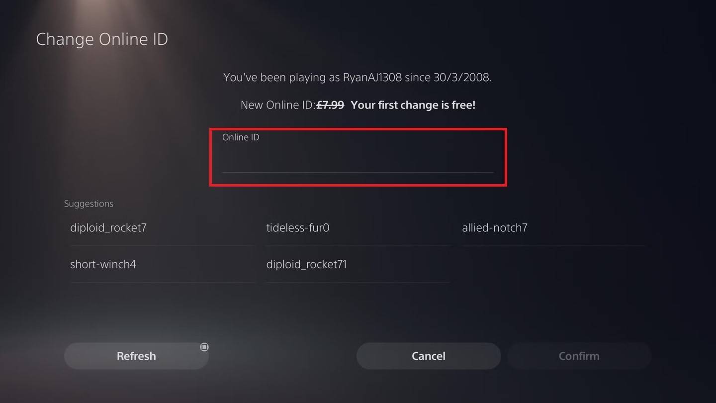 Menukar nama pengguna anda di PlayStation