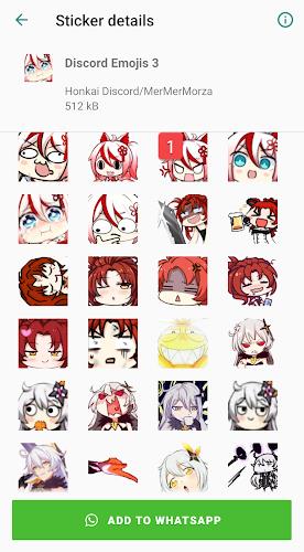 Honkai Whatsapp Stickers 螢幕截圖 2