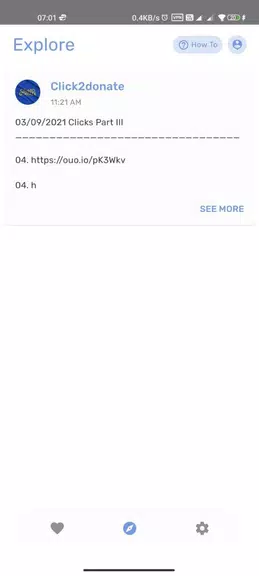 Click 2 donate Zrzut ekranu 1
