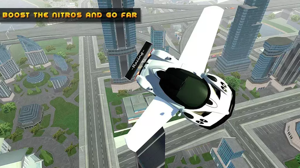 Flying Car Game driving Ảnh chụp màn hình 0